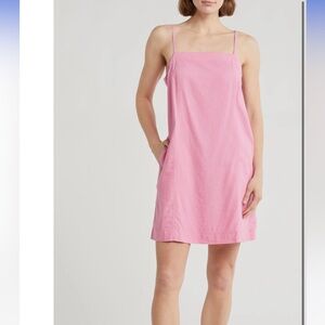 Madewell Max Linen Blend Minidress